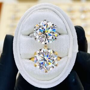 10ct Moissanite Solitaire Classic Engagement Ring